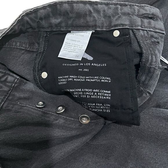 NWT AG Jeans Alexxis Vintage High-Rise Straight in 90s Faded Black Size 26 $225 - Picture 9 of 13